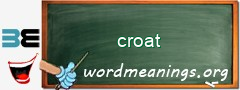 WordMeaning blackboard for croat